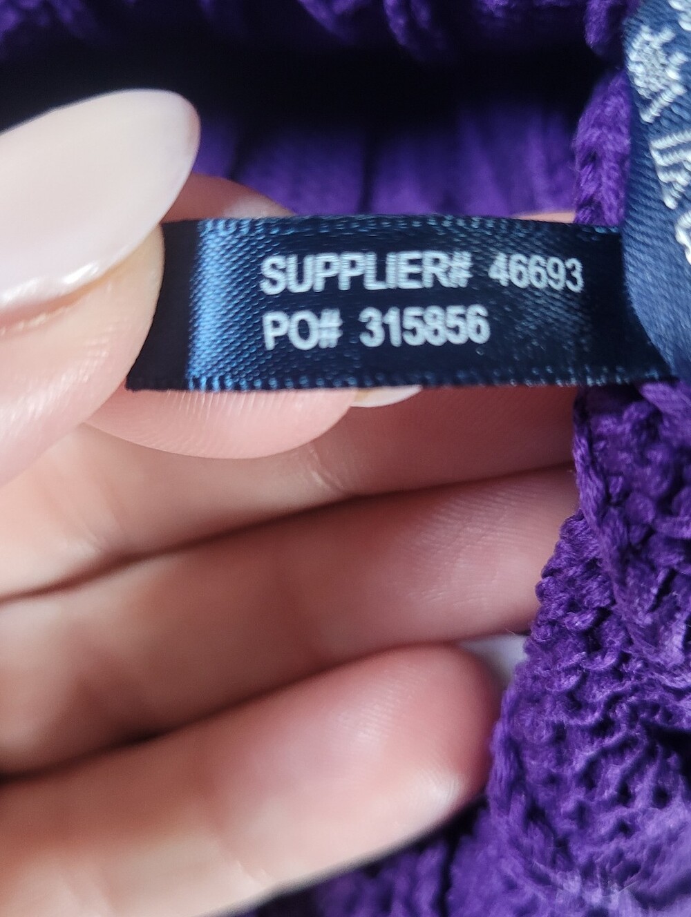 Ralph Lauren Cableknit Sweater Crewneck Short Sleeve Purple XL Vintage 90s - Picture 7 of 8